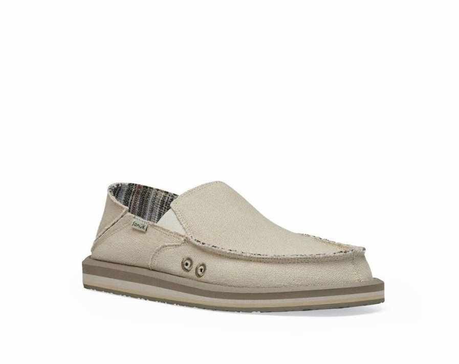 Footwear * | Sanuk Mens Shoes Vagabond St Hemp