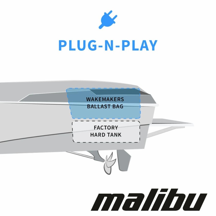 Wakeboard Ballast * | Wakemakers 2016-2022 Malibu Wakesetter Vtx Rear W/Hi-Flo Plug And Play Rear Factory Ballast Upgrade