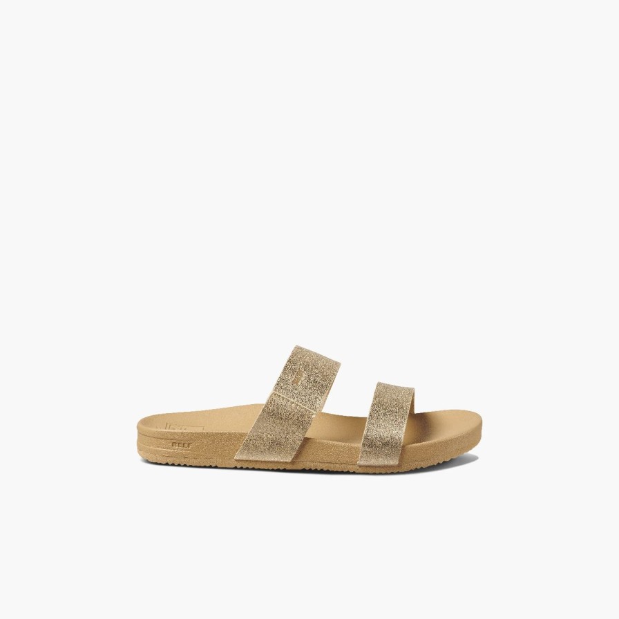 Footwear * | Reef Kids Sandals Cushion Bounce Vista Tan/ Champagne (Tah)