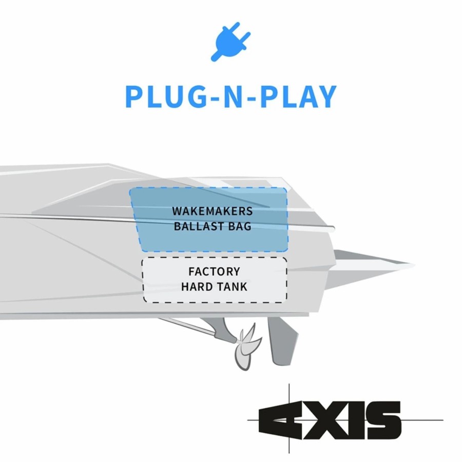 Wakeboard Ballast * | Wakemakers 2013-2015 Axis T23 Rear W/Hi-Flo Plug And Play Rear Ballast Upgrade