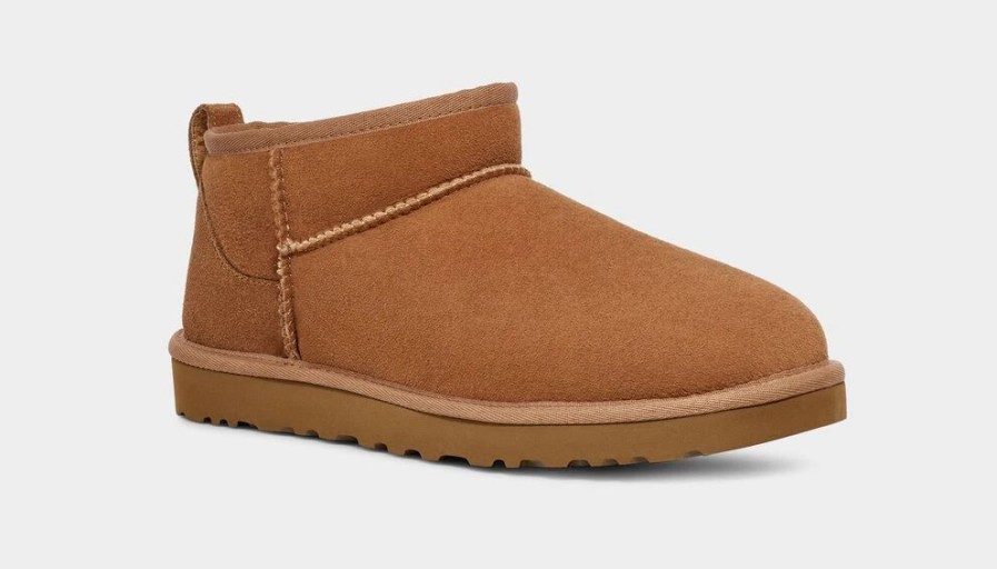 Footwear * | Ugg Mens Boot Ultra Mini Chestnut