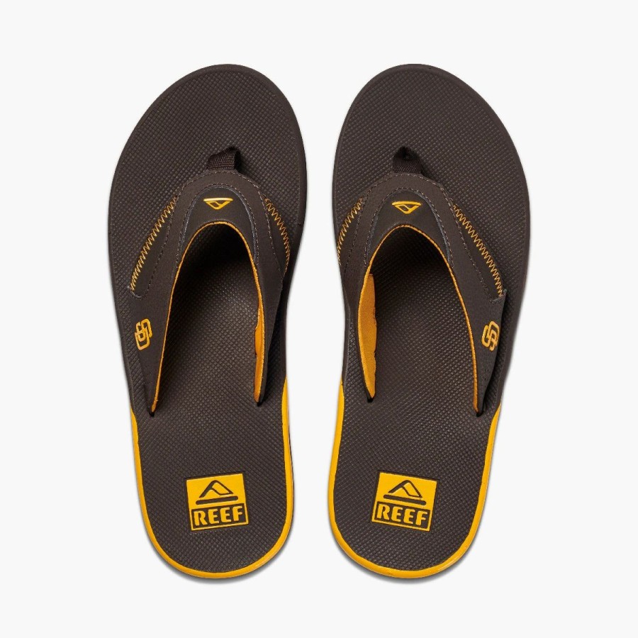 Footwear * | Reef Mens Sandals Fanning X Mlb Padres Padres (Bro)