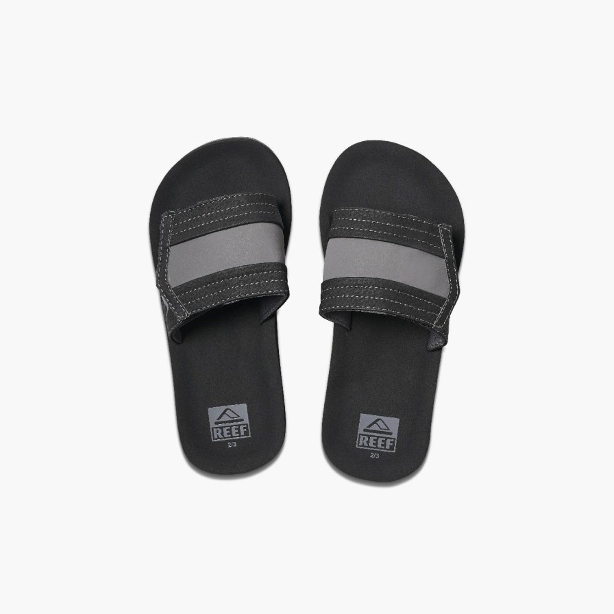 Footwear * | Reef Kids Sandals Ahi Slide Black (Bla)