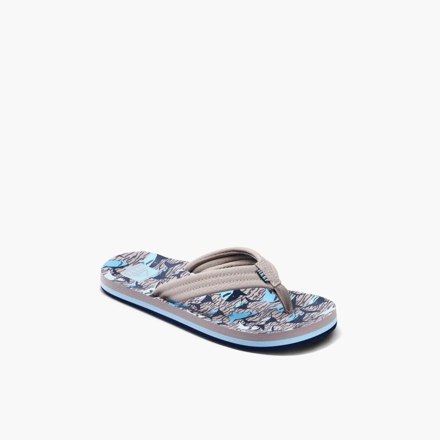 Footwear * | Reef Kids Sandals Kids Ahi Tan Sharks