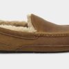 Footwear * | Ugg Mens Slipper Ascot Matte Leather Tan