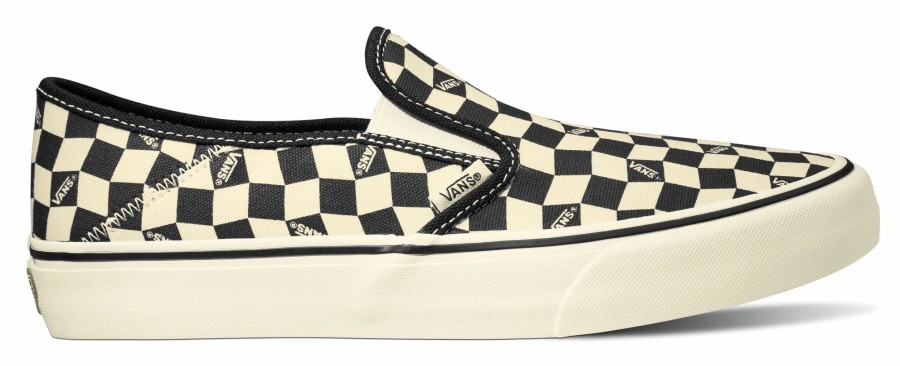 Footwear * | Vans Shoes Slip-On Vr3 Sf Checkerboard Black/Marshmallow (1Kp)