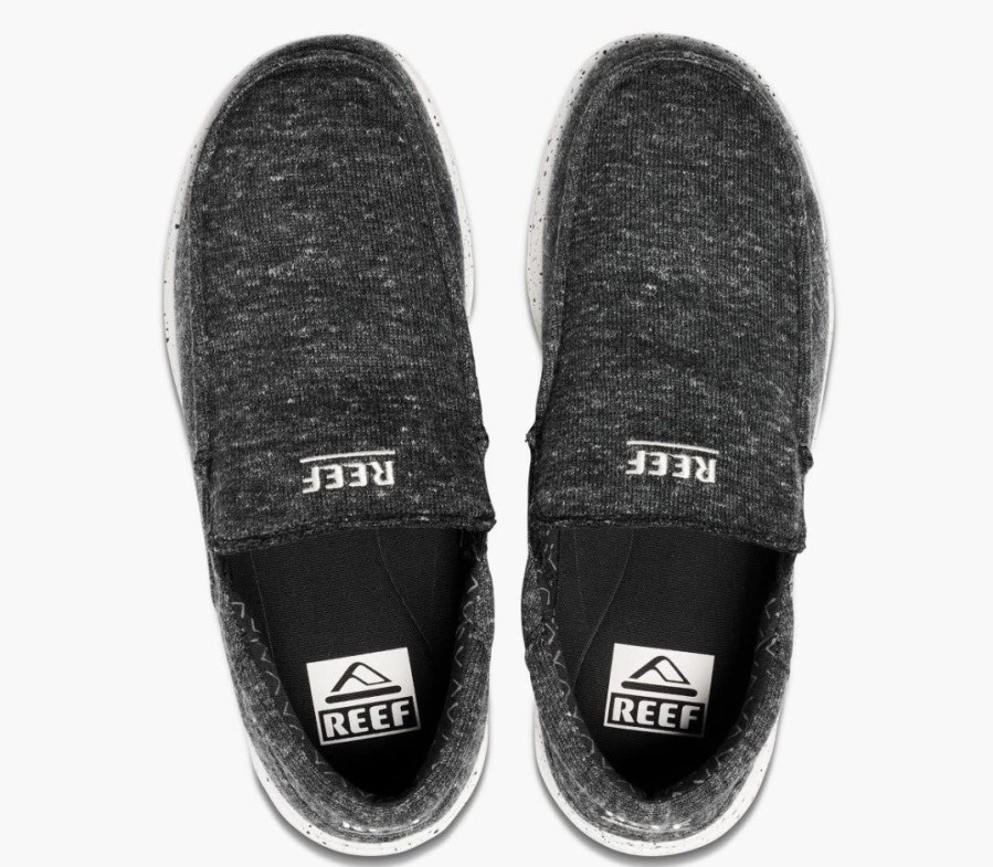 Footwear * | Reef Mens Shoes Cushion Coast Slip On Black/White (Blk/Wht)