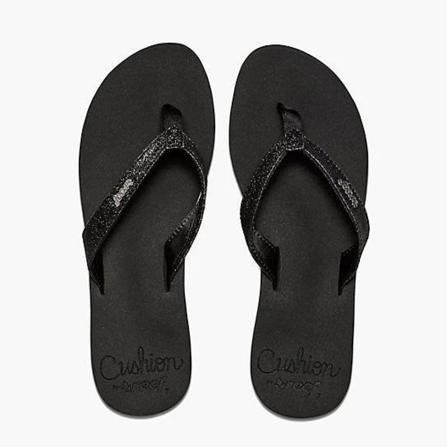 Footwear * | Reef Womens Sandals Star Cushion Black