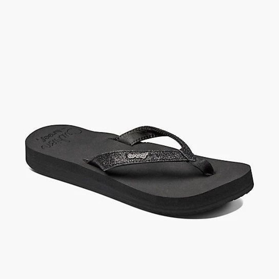 Footwear * | Reef Womens Sandals Star Cushion Black