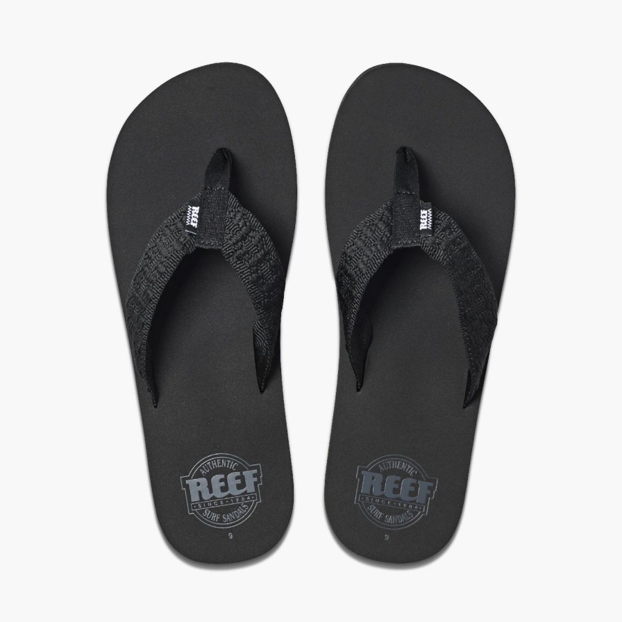 Footwear * | Reef Mens Sandals Smoothy Black (Bla)