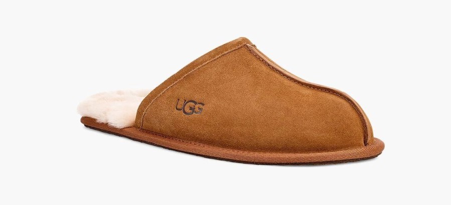 Footwear * | Ugg Mens Slipper Scuff Chestnut