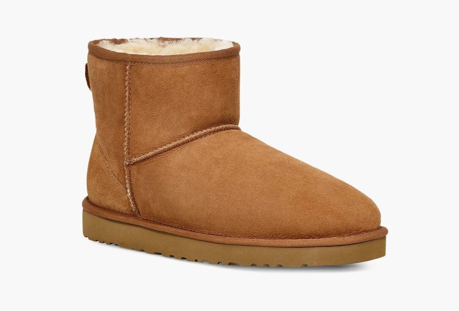 Footwear * | Ugg Mens Boot Classic Mini Chestnut