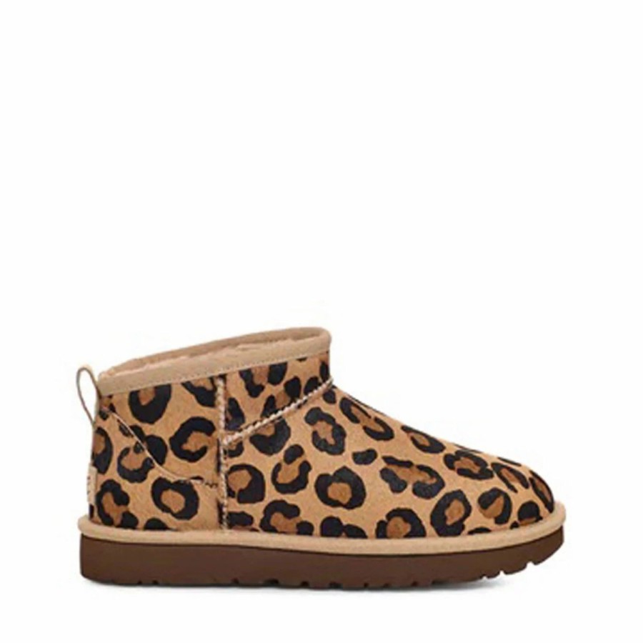 Footwear * | Ugg Womens Boots Classic Ultra Mini Spotty Natural