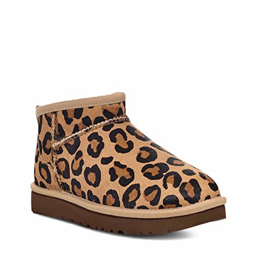 Footwear * | Ugg Womens Boots Classic Ultra Mini Spotty Natural