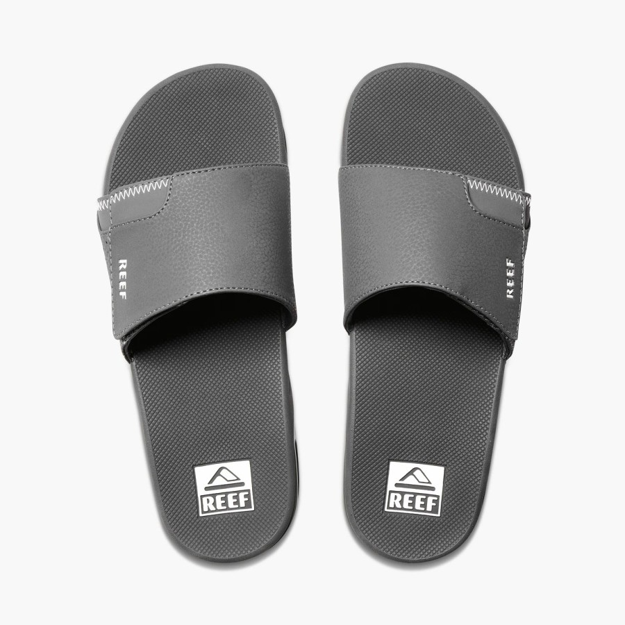 Footwear * | Reef Mens Sandals Fanning Slide Shadow