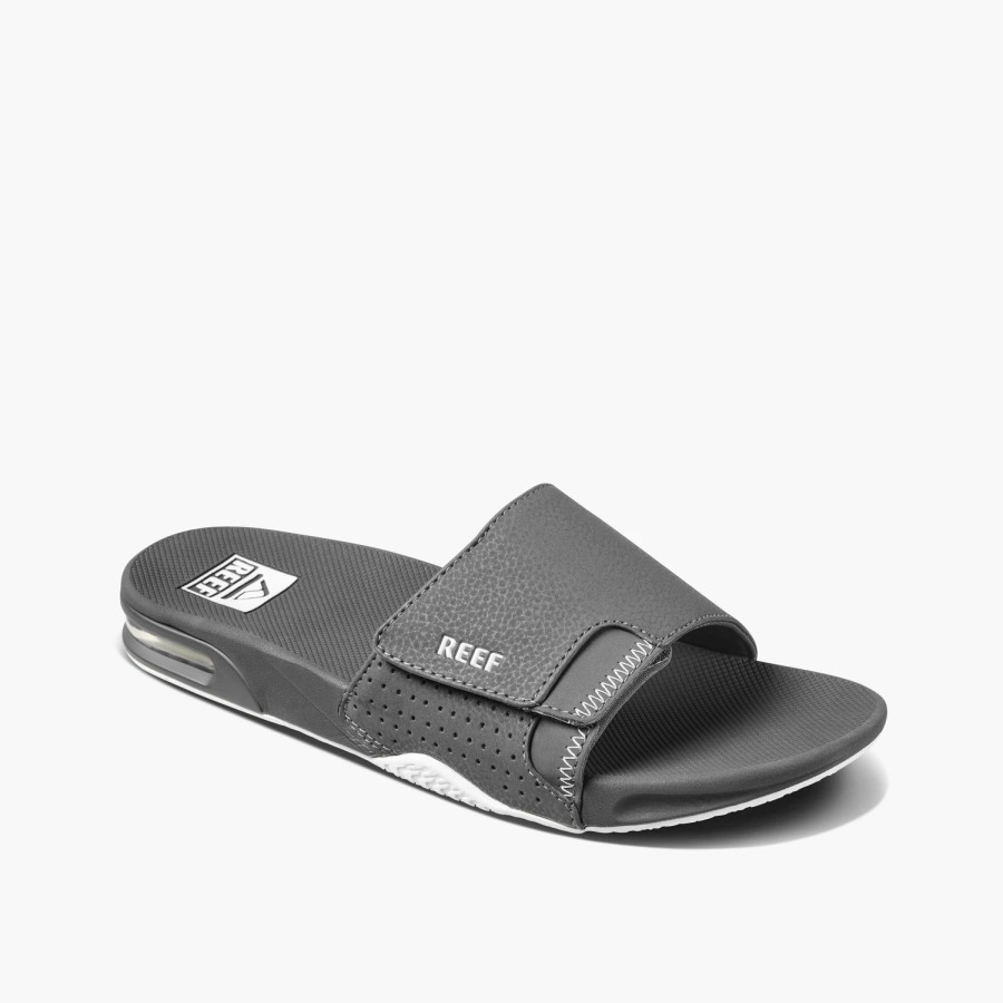 Footwear * | Reef Mens Sandals Fanning Slide Shadow