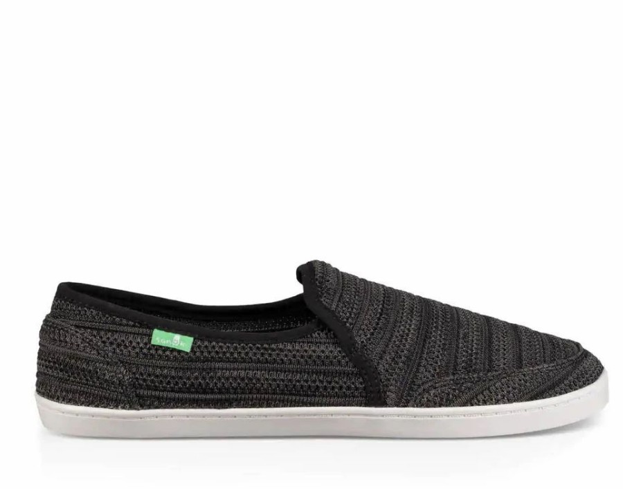 Footwear * | Sanuk Womens Shoes Pair O Dice Yew-Knit Black (Blk)