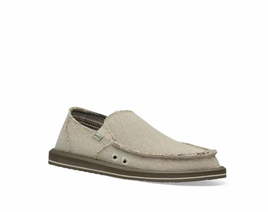 Footwear * | Sanuk Mens Shoes Hemp Casual Slip-On Natural (Nat)