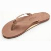 Footwear * | Rainbow Womens Sandals Single Layer Narrow Premium Leather