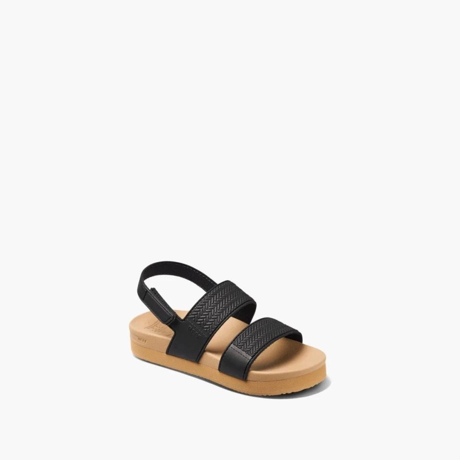 Footwear * | Reef Kids Sandals Girls Water Vista Black/Tan