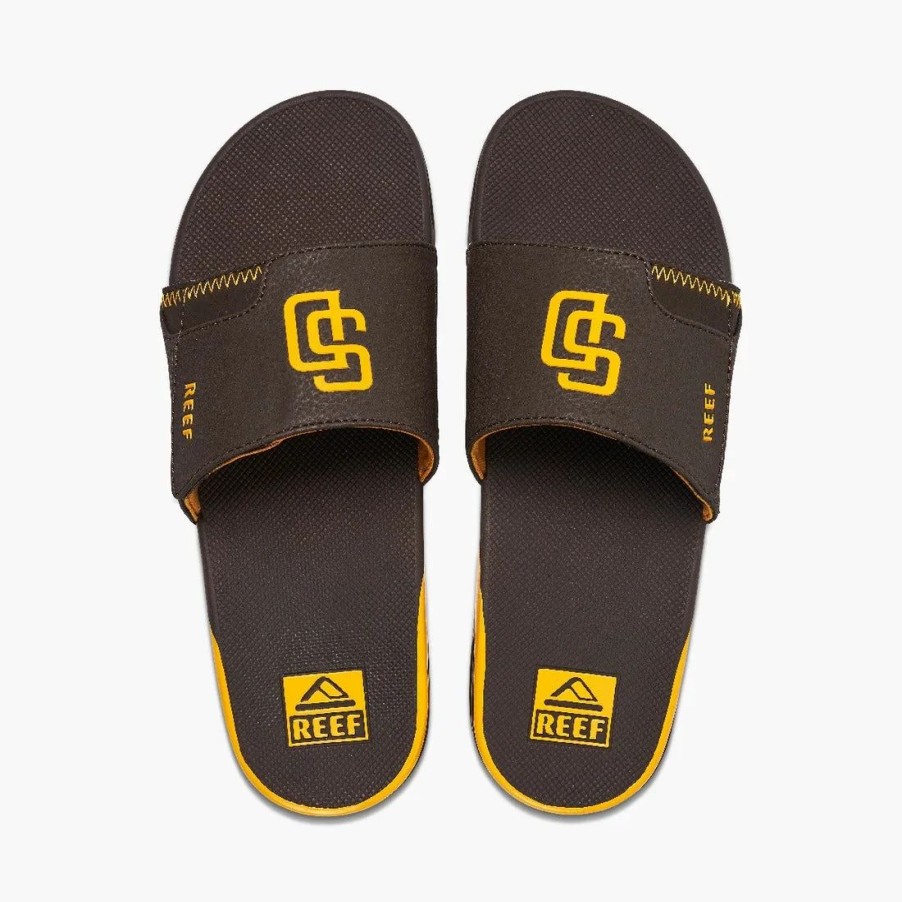 Footwear * | Reef Mens Sandals Fanning Slide X Mlb Padres