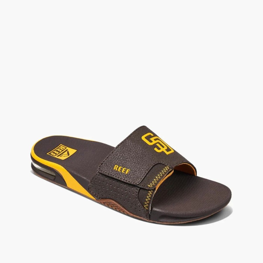 Footwear * | Reef Mens Sandals Fanning Slide X Mlb Padres