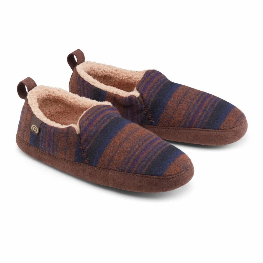 Footwear * | Cobian Mens Slipper Borrego Moccasin Brown (Brn)