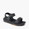 Footwear * | Reef Mens Sandals Fanning Baja Black/Sliver