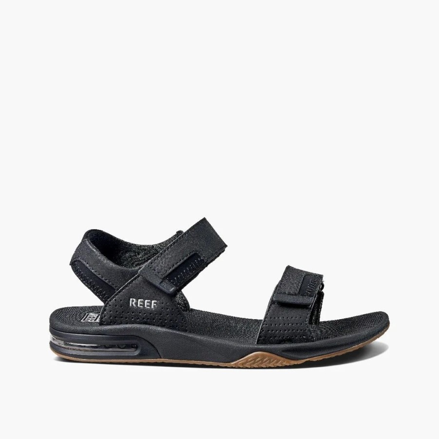 Footwear * | Reef Mens Sandals Fanning Baja Black/Sliver