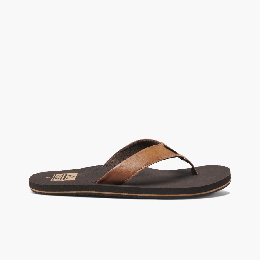 Footwear * | Reef Mens Sandals Reef Twinpin Brown