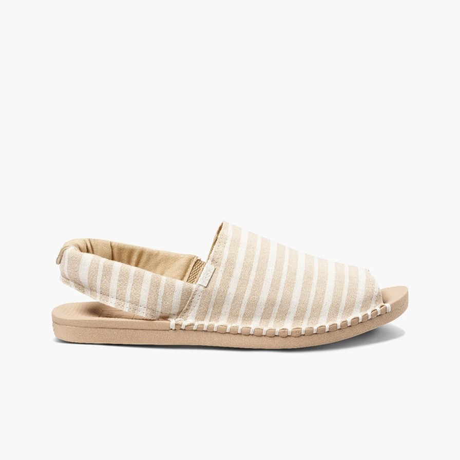 Footwear * | Reef Womens Shoes Escape Sling Tx Natural Stripes (Nsi)