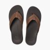 Footwear * | Reef Mens Sandals Leather Ortho Bounce Coast Brown (Bro)