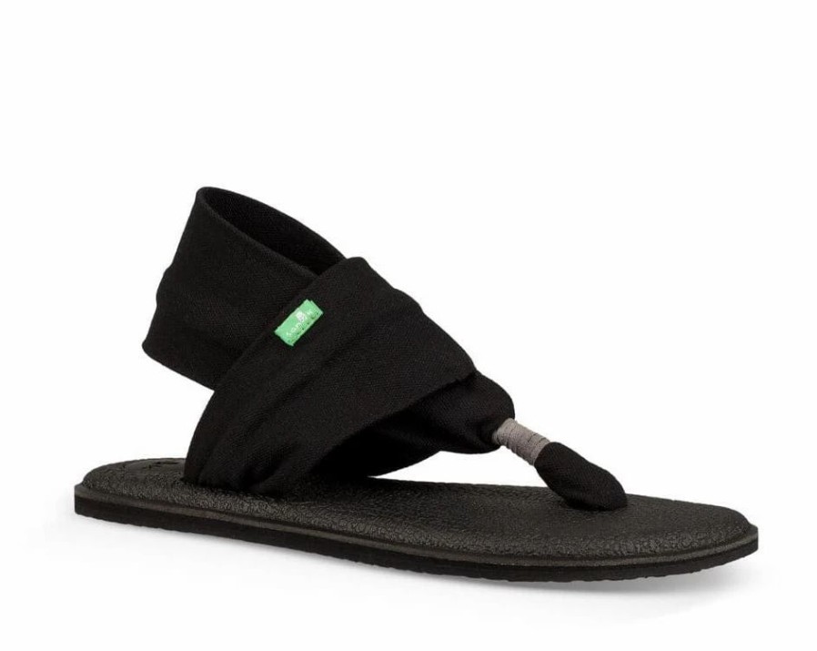 Footwear * | Sanuk Womens Sandals Yoga Sling 2 Black (Blk)