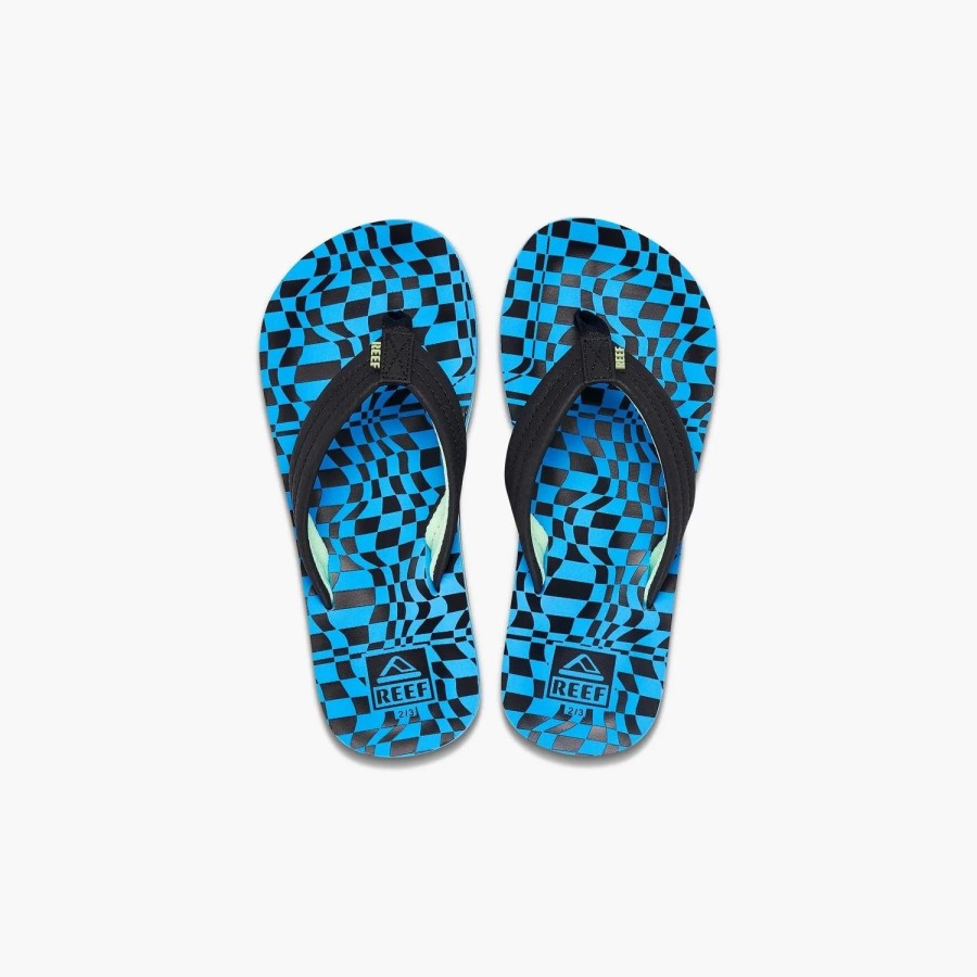 Footwear * | Reef Sandals Kids Ahi Swell Checkers