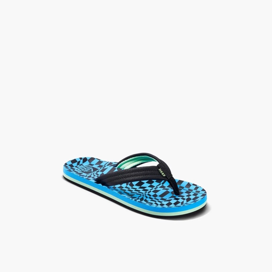 Footwear * | Reef Sandals Kids Ahi Swell Checkers