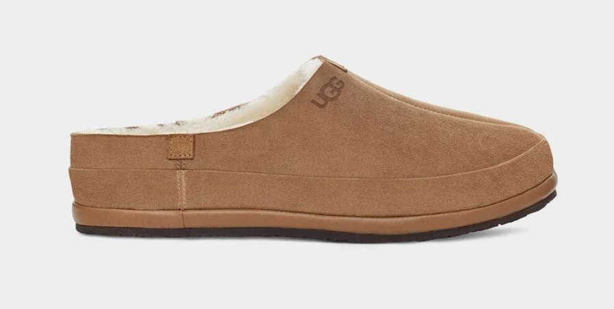 Footwear * | Ugg Mens Slipper Parkdale Clog Chestnut (Che)